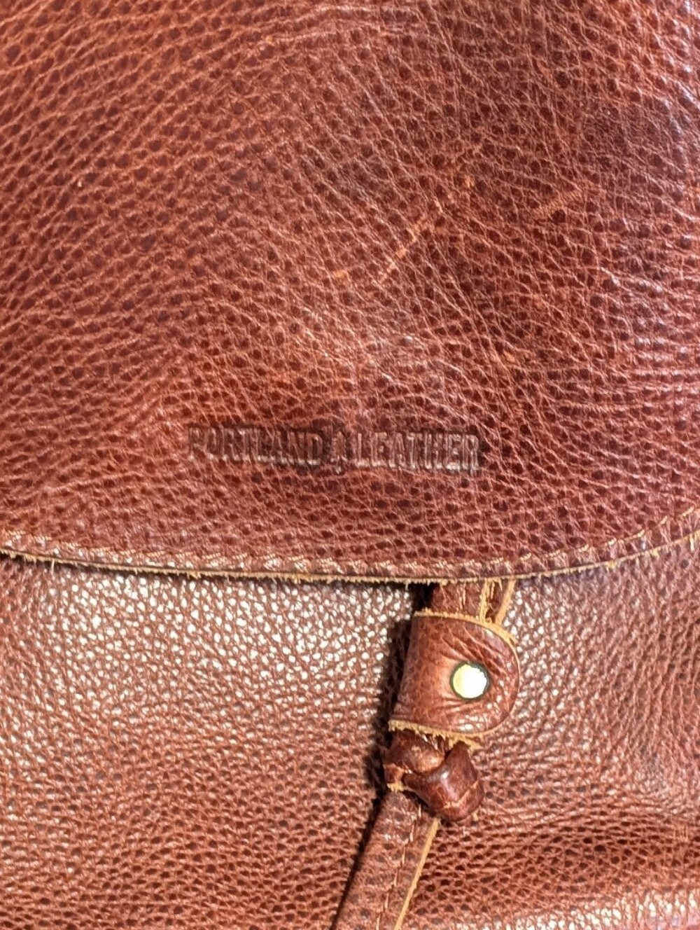 Portland Leather Drawstring Backpack - Picture 2 of 4